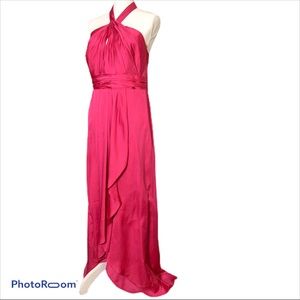 David's Bridal Pink Bridesmaids Prom Dress Size 16